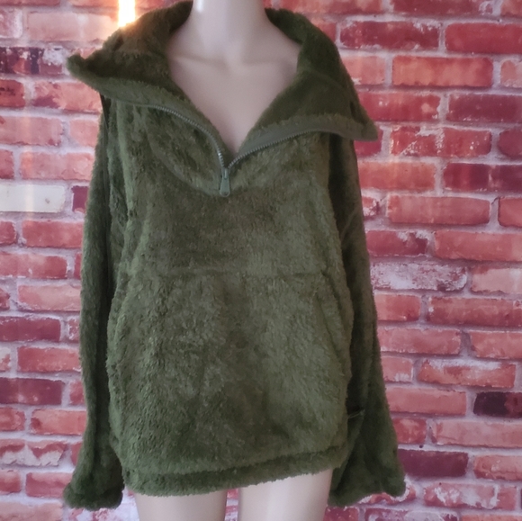 Free People Big Sky Green Jacket Large NWOT - Picture 6 of 7